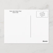 Rock Island State Park Tennessee: Geweldige Herfst Briefkaart (Achterkant)