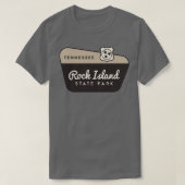 Rock Island State Park Tennessee Welkomstbord T-shirt (Design voorkant)