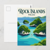 Rock Islands Palau Briefkaart (Voorkant / Achterkant)