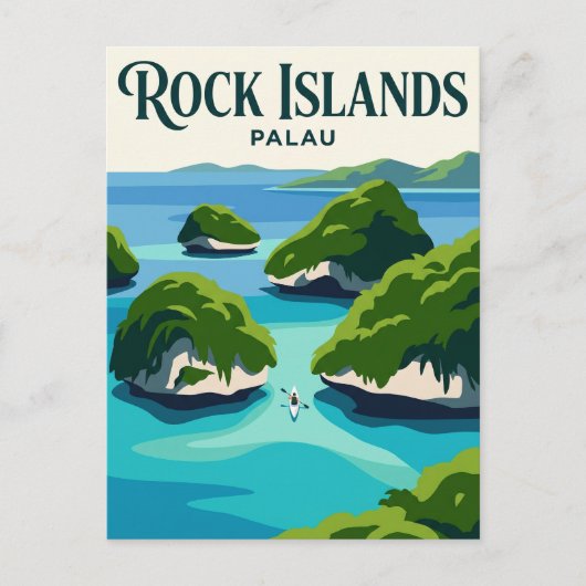 Rock Islands Palau Briefkaart (Voorkant)