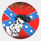 Rock it ronde sticker (Voorkant)