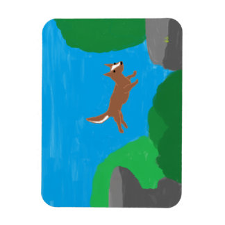 Rock Jumping Dog Magnet Magneet