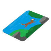 Rock Jumping Dog Magnet Magneet (Linkerzijde)