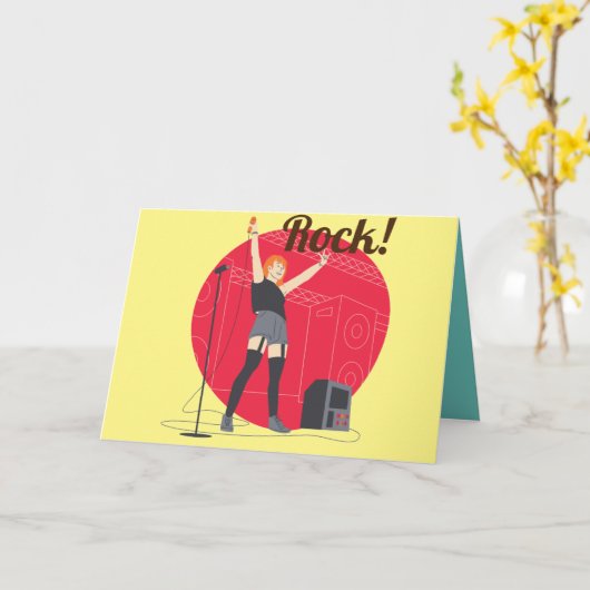 Rock! Kaart (Gele Bloem)