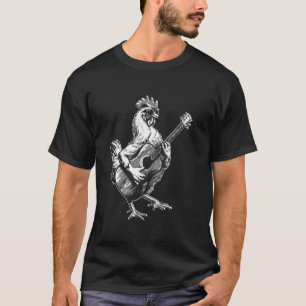 Rock Kip Die Gitaar Speelt - Grappige Gitaar Kip T-shirt