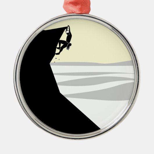 Rock kliber 1 metalen ornament (Voorkant)