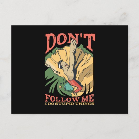 Rock kliber briefkaart (Voorkant)