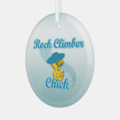 Rock kliber Chick #3 Glas Ornament (Voorkant links)
