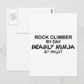 Rock Kliber Deadly Ninja bij Night Briefkaart (Voorkant / Achterkant)