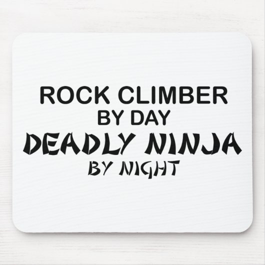 Rock Kliber Deadly Ninja bij Night Muismat (Voorkant)