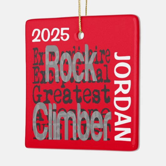 Rock Kliber Extraordinaire CUSTOM Keramisch Ornament (Links)
