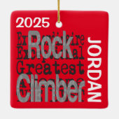 Rock Kliber Extraordinaire CUSTOM Keramisch Ornament (Achterkant)