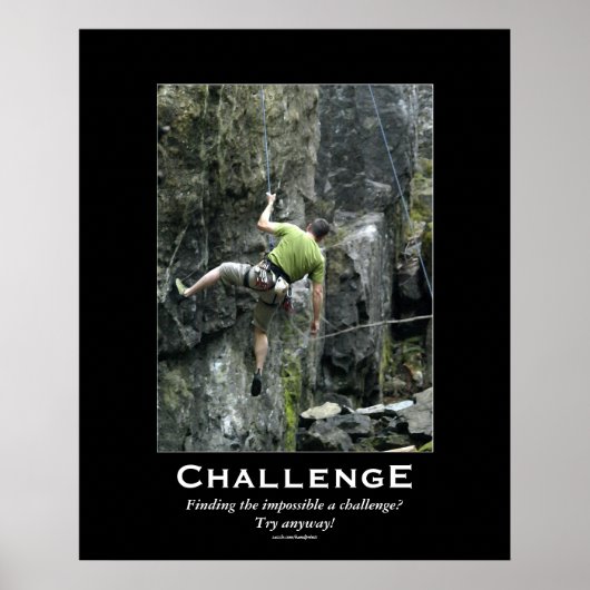 Rock Kliber Outdoor Motivatie Poster (Voorkant)