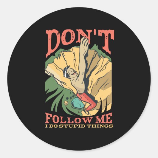 Rock kliber ronde sticker (Voorkant)