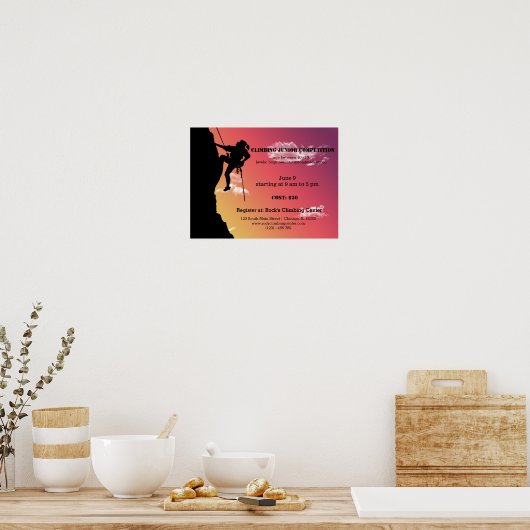 Rock-klimaatwedstrijd Poster (Keuken)