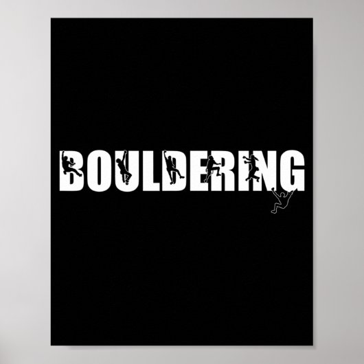Rock-klimbergen, Lover Bouldering Poster (Voorkant)