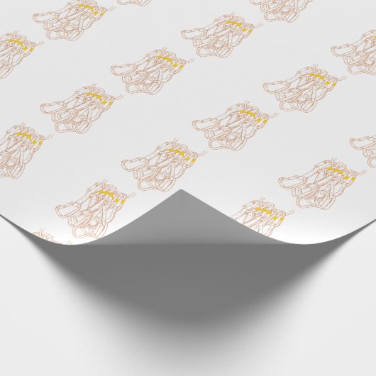 Rock klimbing quickdraws cadeaupapier (Hoek)