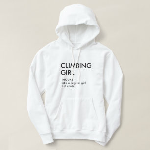 Rock klimmen cadeau voor haar hoodie