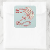 Rock klimmen cam re-sling vierkante sticker (Tas)