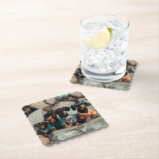 Rock klimmen Dachshunds Drink Coasters Kartonnen Onderzetters (Insitu)