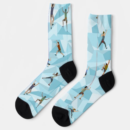 Rock klimmen in Blues Crew Sokken (Links)