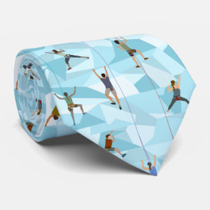 Rock klimmen in Blues Stropdas