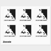 Rock-klimmen in mijn eigen straat vierkante sticker (Vel)