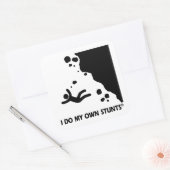Rock-klimmen in mijn eigen straat vierkante sticker (Envelop)