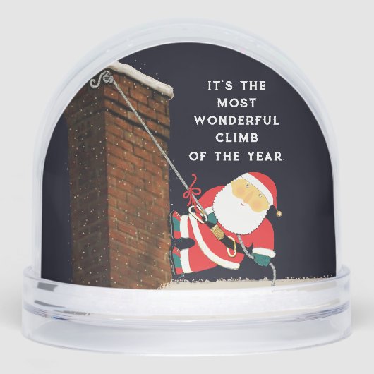 Rock klimmen Kerstcadeau Sneeuwbol (Voorkant)