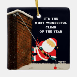 Rock klimmen Kerstmis Collectible 2023 Keramisch Ornament