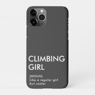 Rock klimmen meisje trendy cadeau voor haar iPhone 11Pro hoesje