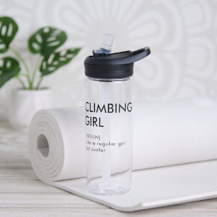 Rock klimmen meisje trendy cadeau voor haar waterfles