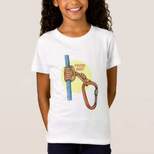 Rock klimmen prusik hapering t-shirt