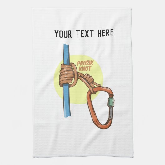 Rock klimmen prusik hapering theedoek (Verticaal)