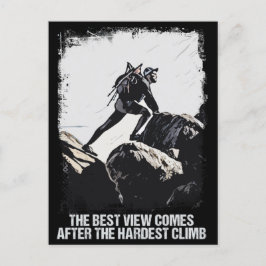 Rock klimmen Quote Grunge bergtop Briefkaart