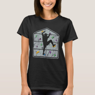 Rock klimmen Retro bergklimmer Boulderen Hi T-shirt