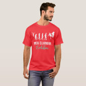 Rock klimmen Rock klimmen evolutie T-shirt (Voorkant volledig)