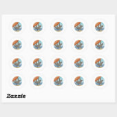 Rock-klimmen, Sloth Red Rocks Ronde Sticker (Vel)