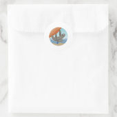 Rock-klimmen, Sloth Red Rocks Ronde Sticker (Tas)