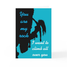 Rock klimmen Valentijn wenskaart