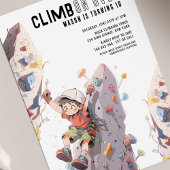 Rock klimmen verjaardag kaart