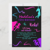Rock klimmen verjaardag uitnodiging indoor klimmen (Voorkant)