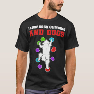 Rock-klimmende Dogs Hondenliefhebber Gift T-shirt