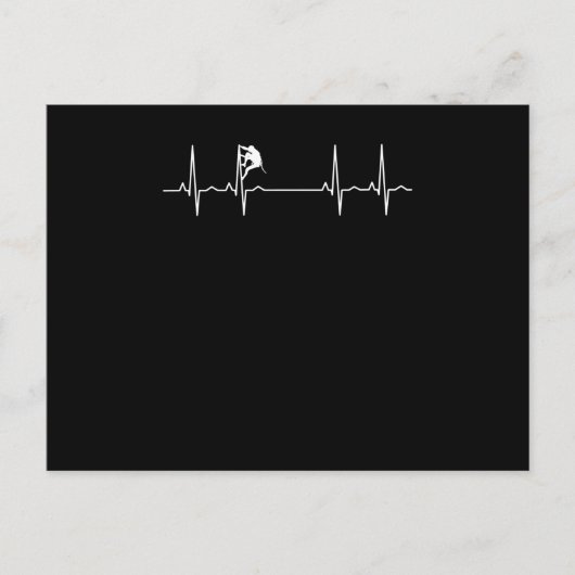 Rock-klimmende hartslag briefkaart (Voorkant)