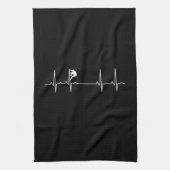 Rock-klimmende hartslag theedoek (Verticaal)