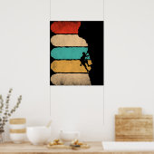 Rock-klimmer Hipster-klimmer Poster (Keuken)