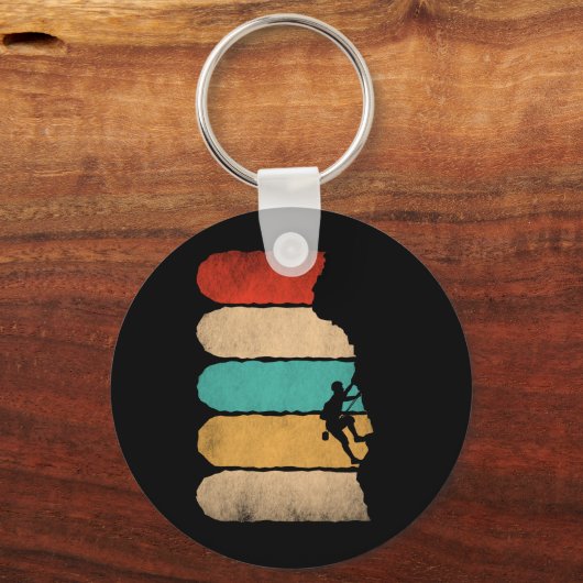 Rock-klimmer Hipster-klimmer Sleutelhanger (Voorkant)