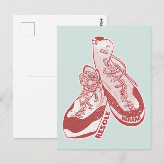 Rock klimschoenen resol briefkaart (Voorkant / Achterkant)