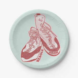 Rock klimschoenen resol papieren bordje
