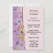 Rock klimuitnodiging: Blond Haar Verjaardag Kaart (Voorkant)